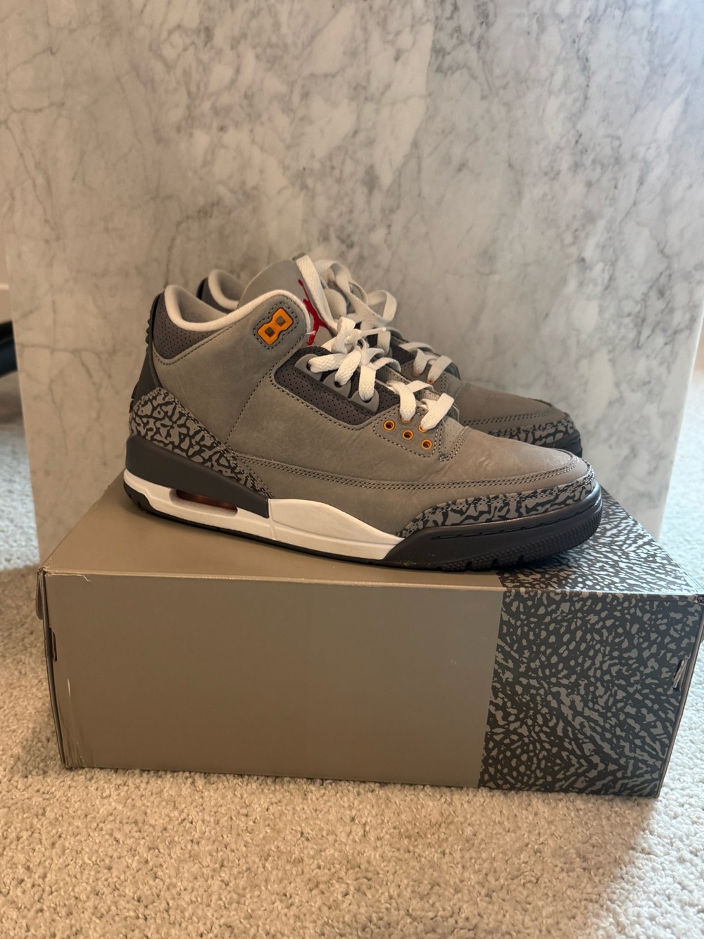 Jordan 3 Cool Grey men’s size 9